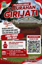 Pendaftaran Bakal Calon Lurah Girijati 2026